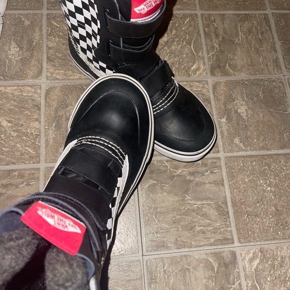 Vans Black and White Checkered Boots - Picture 7 of 8